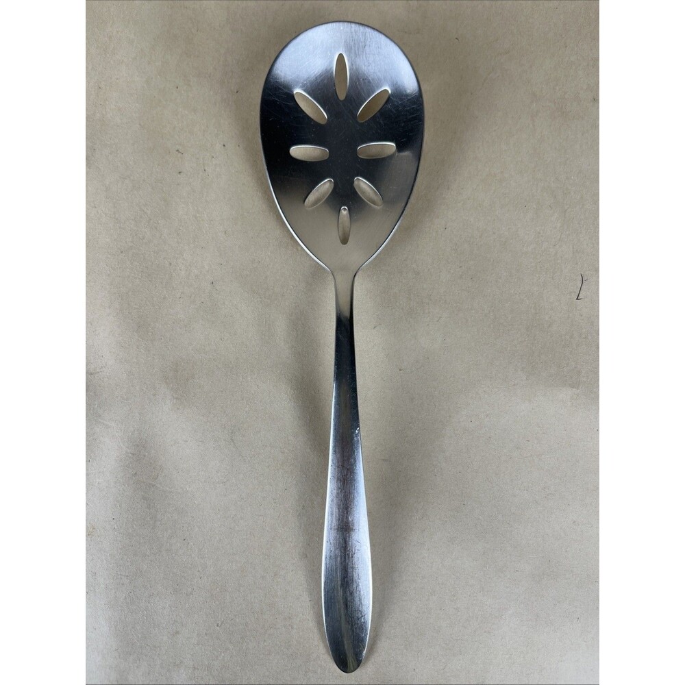 VTG Imperial Stainless 9" Slotted Serving Spoon Flatware Made in USA